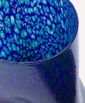 by alice - Blue Base Green Splatter Glass image number 2
