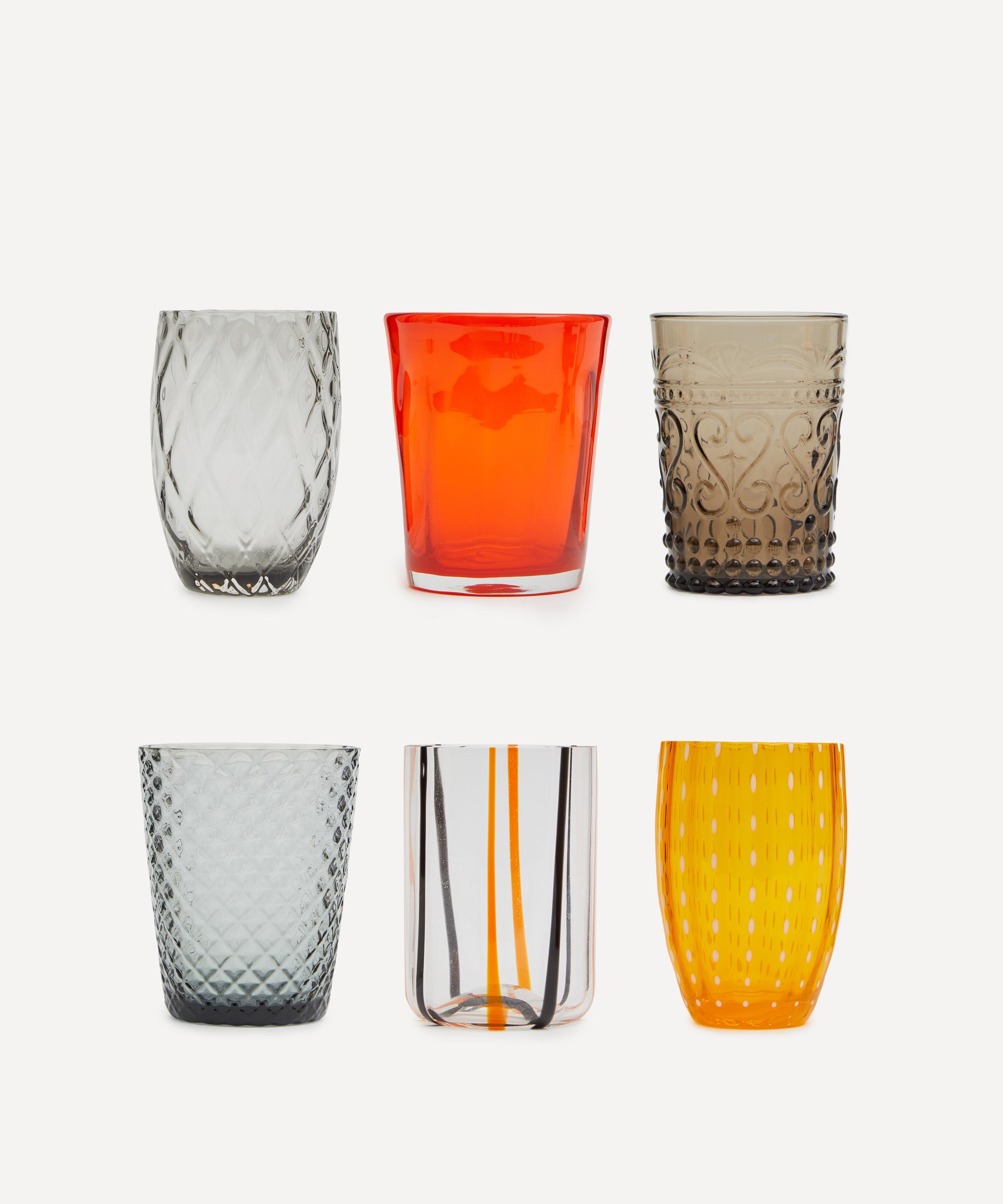 Zafferano Melting Pot Assorted Glasses Set of 6