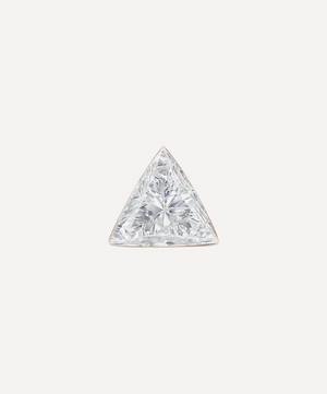 Maria Tash - 18ct 2.5mm Invisible Set Triangle Diamond Threaded Stud Earring image number 0