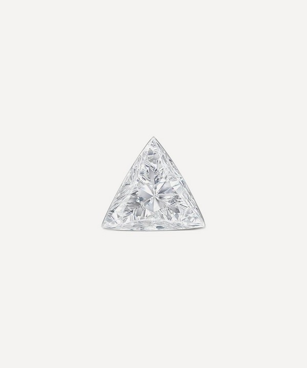 Maria Tash - 18ct 2.5mm Invisible Set Triangle Diamond Threaded Stud Earring image number null