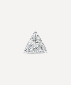 Maria Tash - 18ct 3mm Invisible Set Triangle Diamond Threaded Stud Earring image number 0