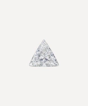 Maria Tash - 18ct 4mm Invisible Set Triangle Diamond Threaded Stud Earring image number 2