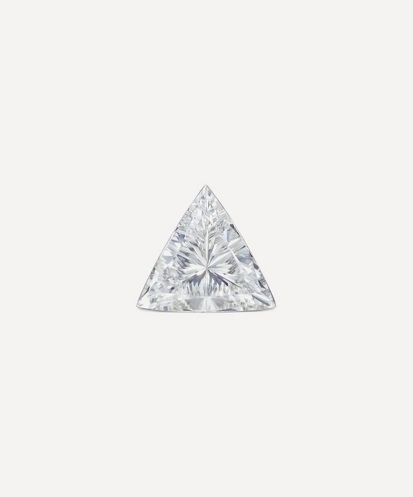 Maria Tash - 18ct 4mm Invisible Set Triangle Diamond Stud Earring image number null