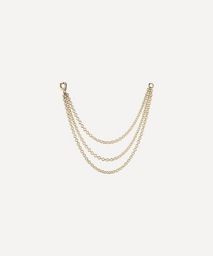 Maria Tash - 14ct 76mm Triple Chain Connecting Charm image number 0
