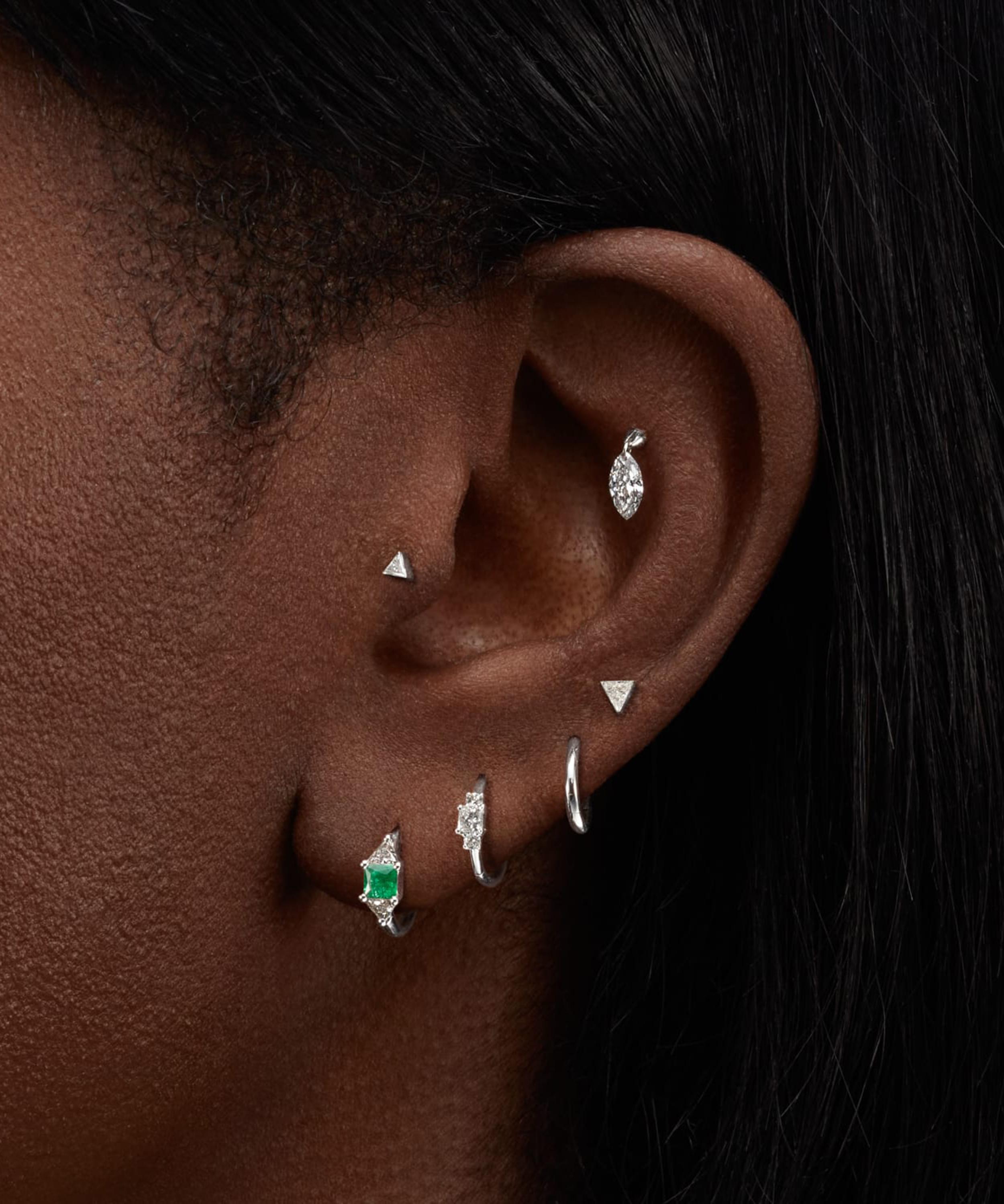 Floating diamond deals stud earrings