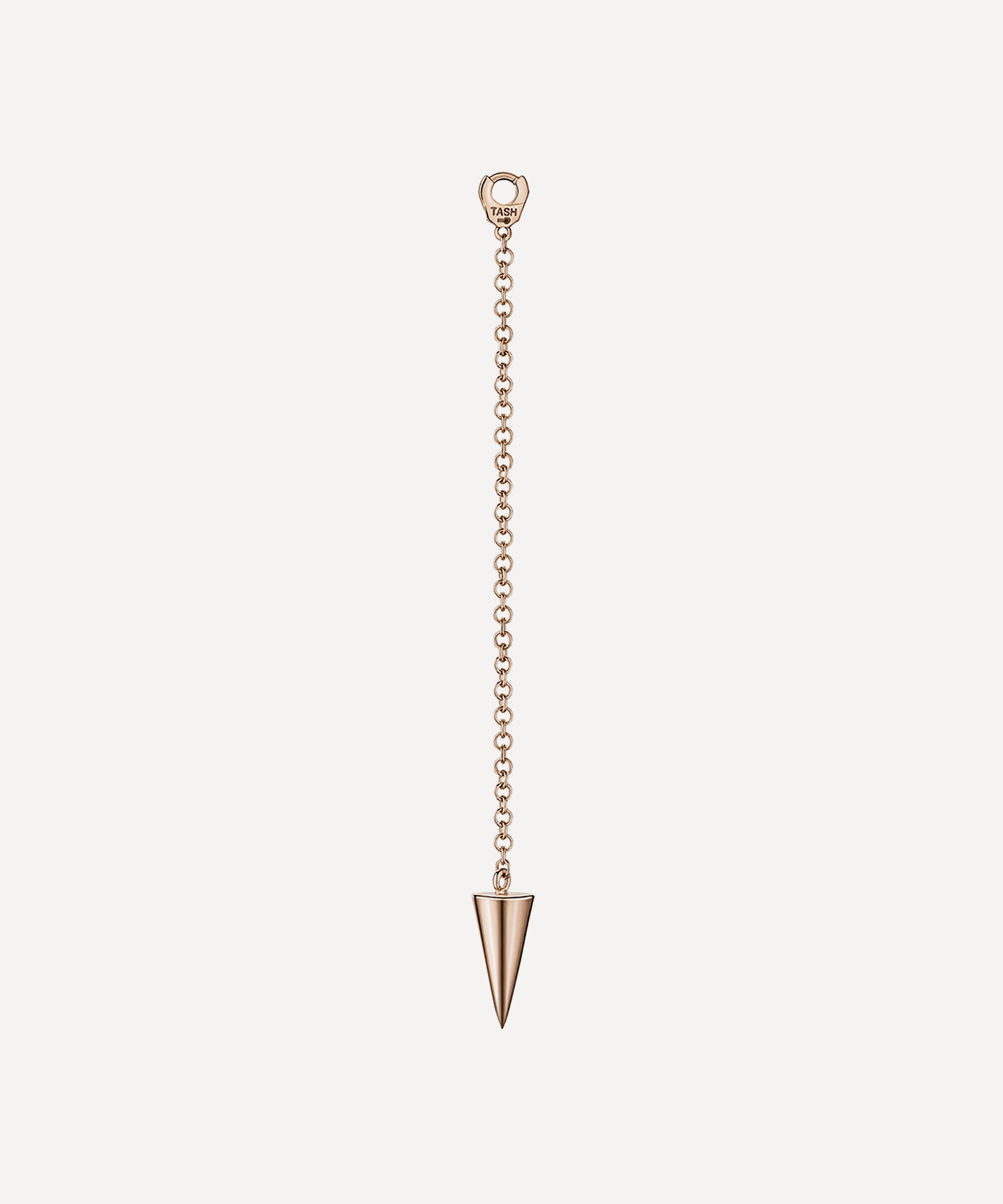 Maria Tash - 14ct 40mm Pendulum Charm with Long Spike image number 0