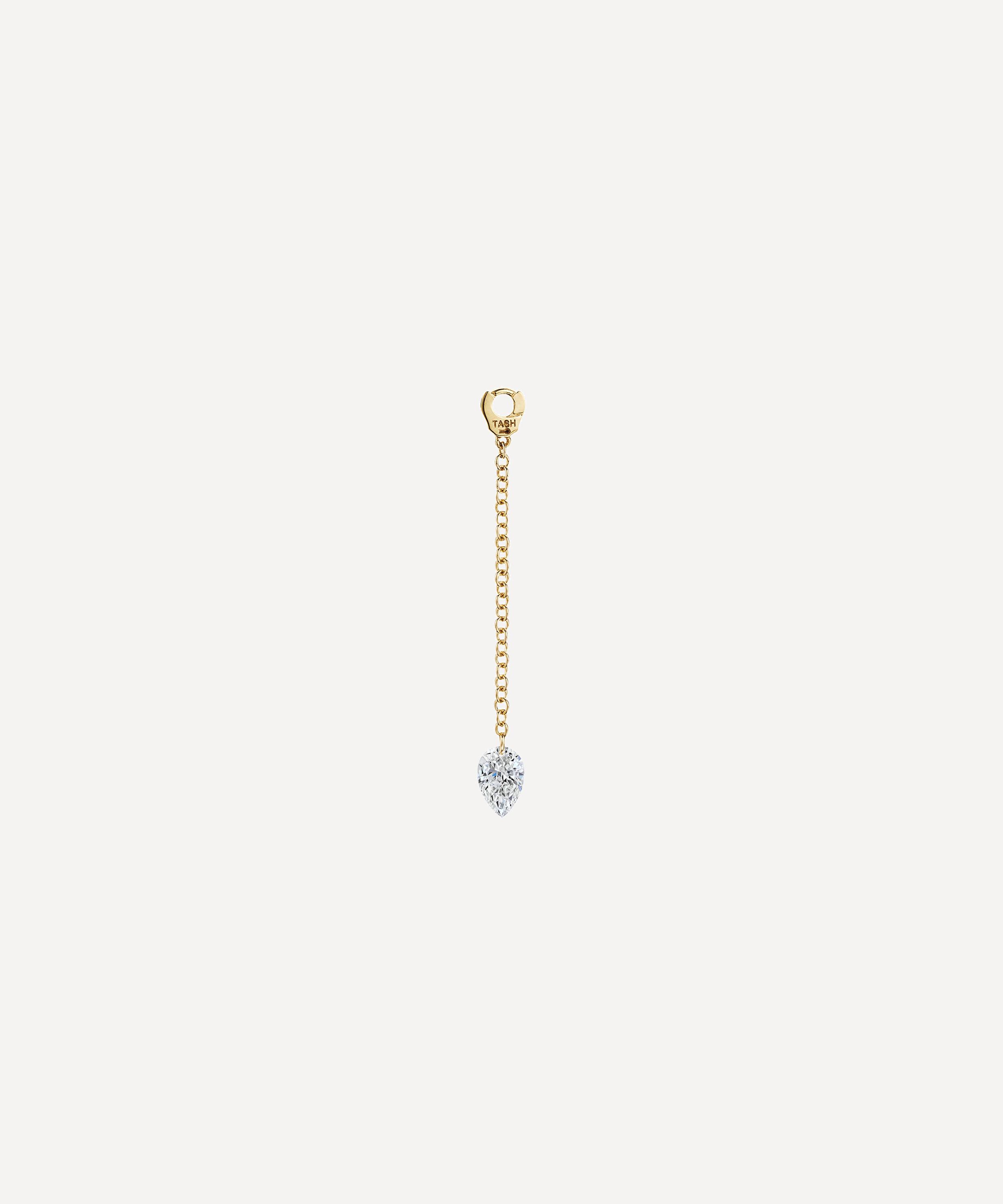 Maria Tash - 18ct 20mm Pendulum Charm with Pear Diamond