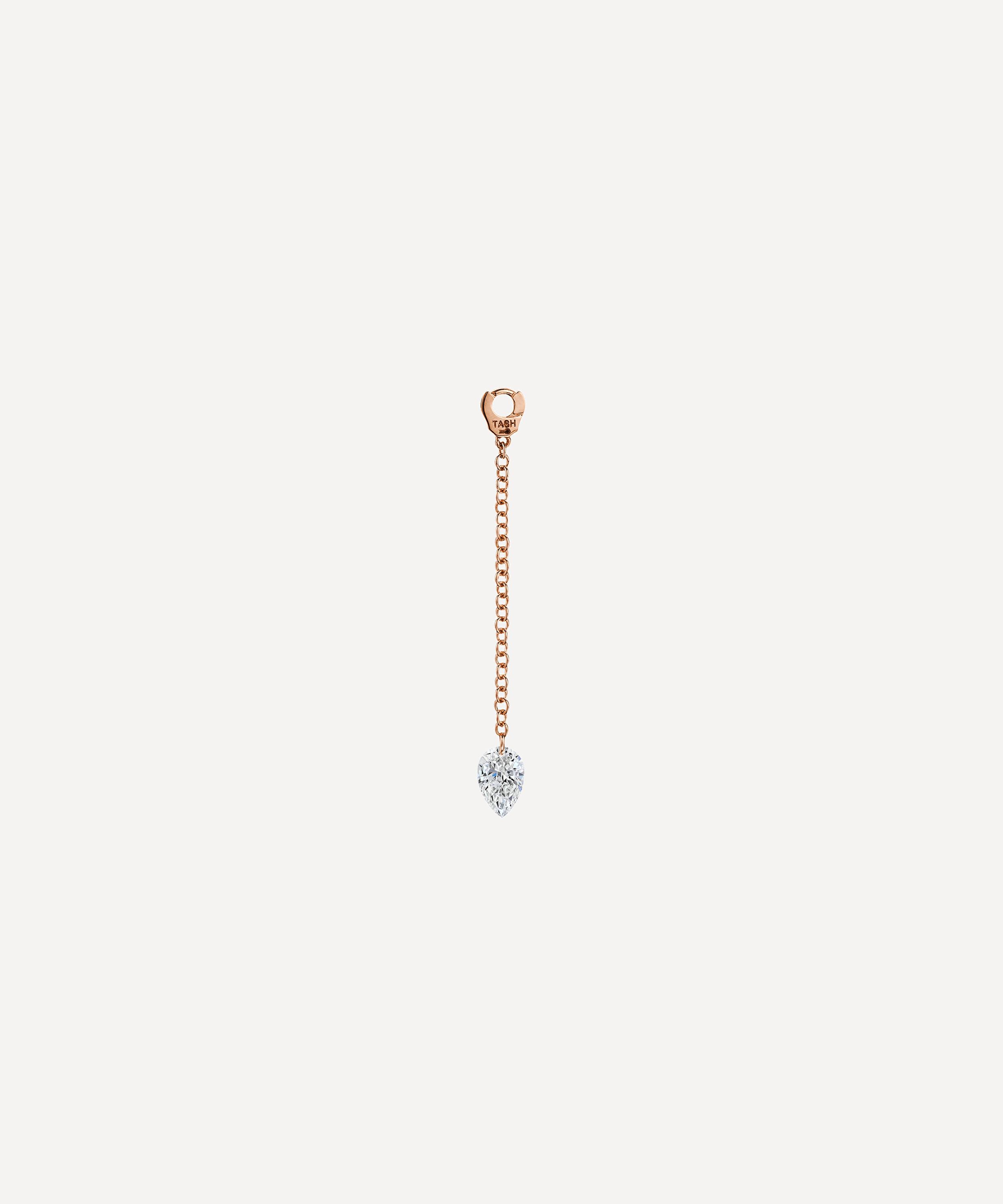 Maria Tash - 18ct 20mm Pendulum Charm with Pear Diamond image number 0