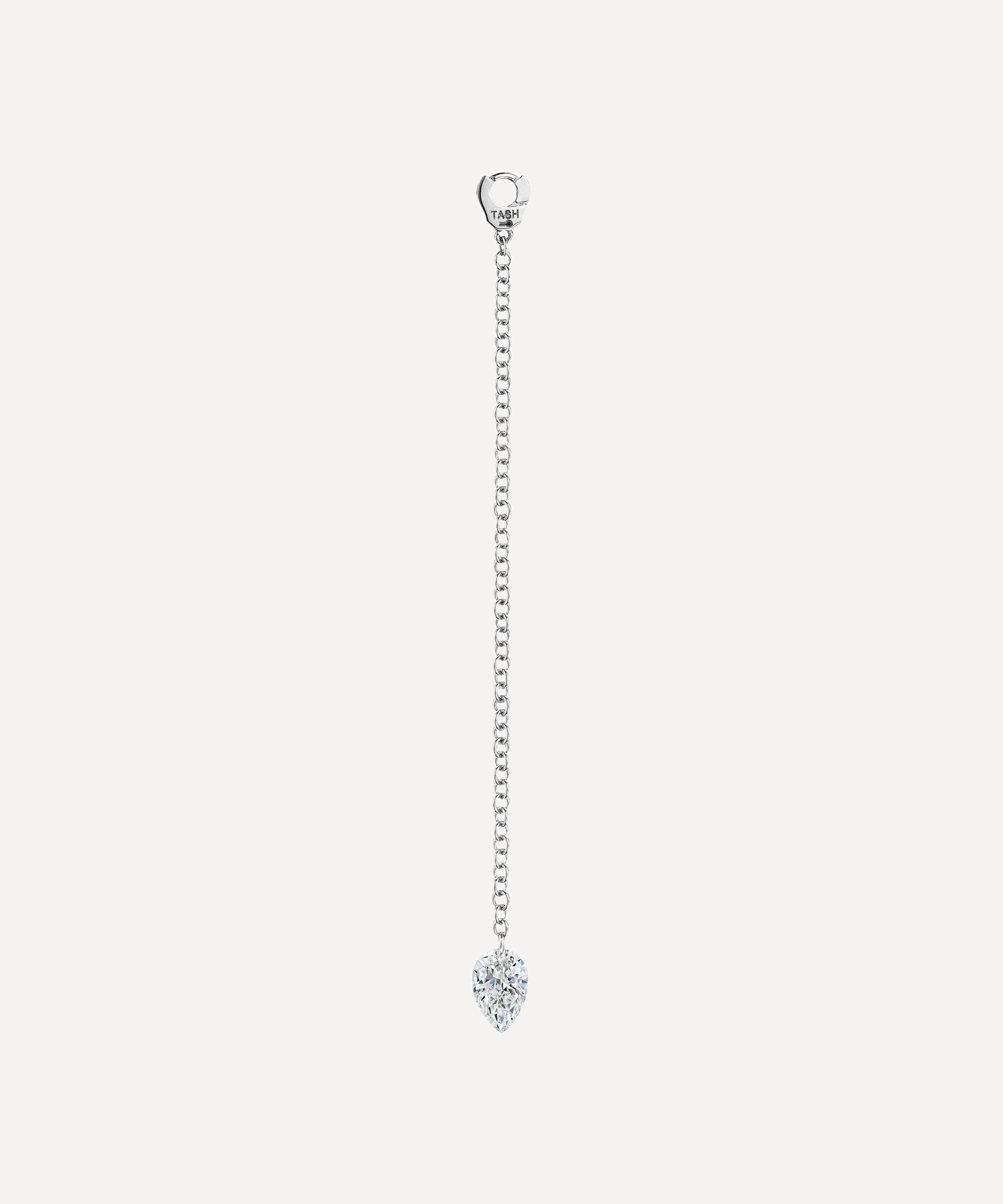 Maria Tash - 18ct 40mm Pendulum Charm with Pear Diamond image number 0