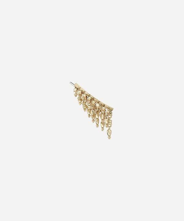 Maria Tash - 14ct 18mm 18mm Curved Tassel Bar Ear Climber Right image number null
