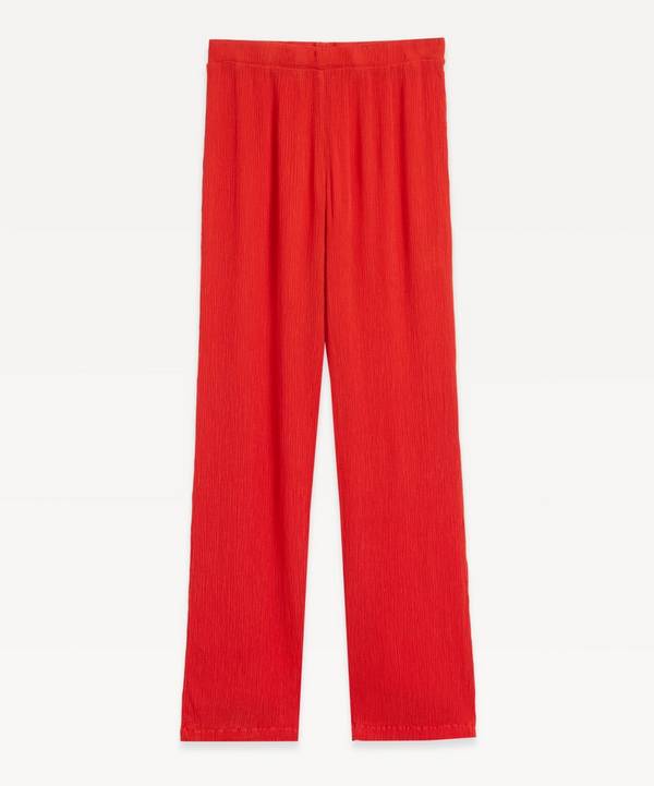 Paloma Wool - Ottu High-Rise Flared Crinkle Trousers image number 0