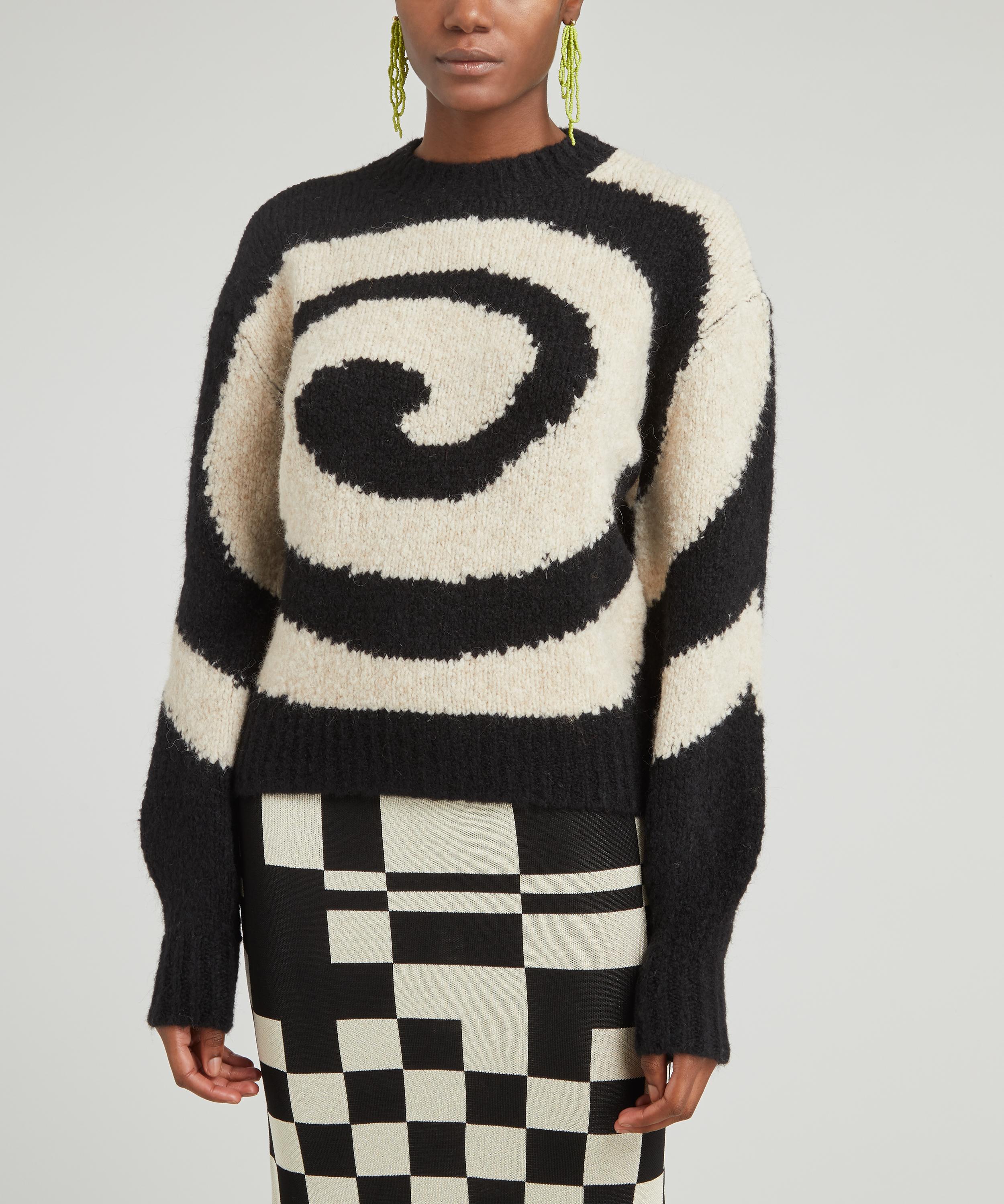 swirl knit jumper