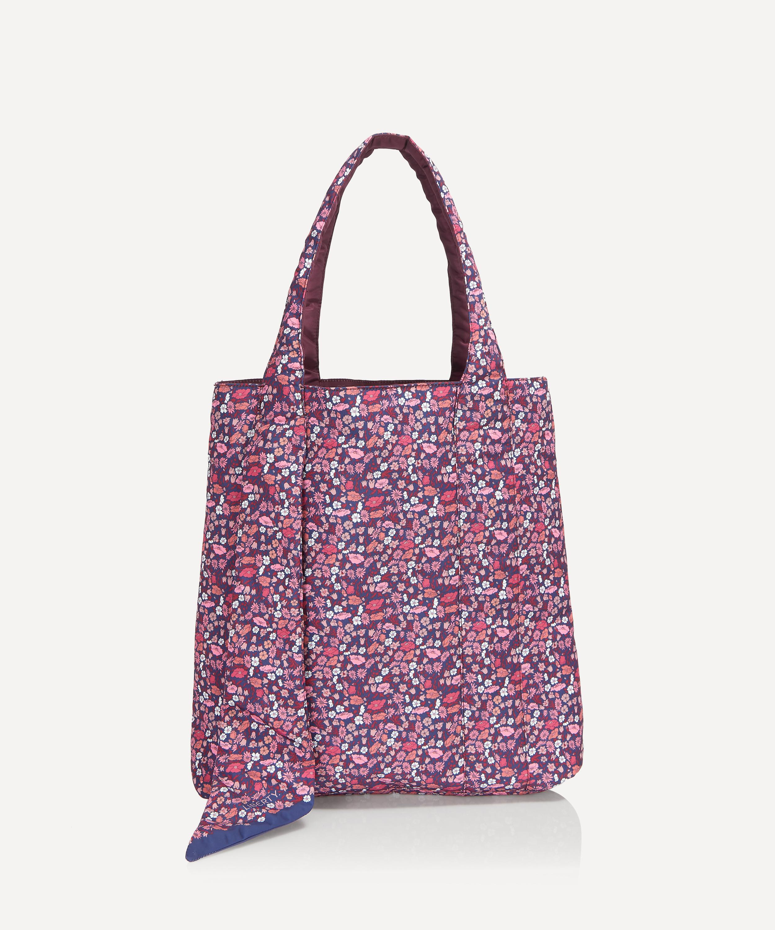 Mini Purple Rose Tote Bag Reversible With Pocket and Free 