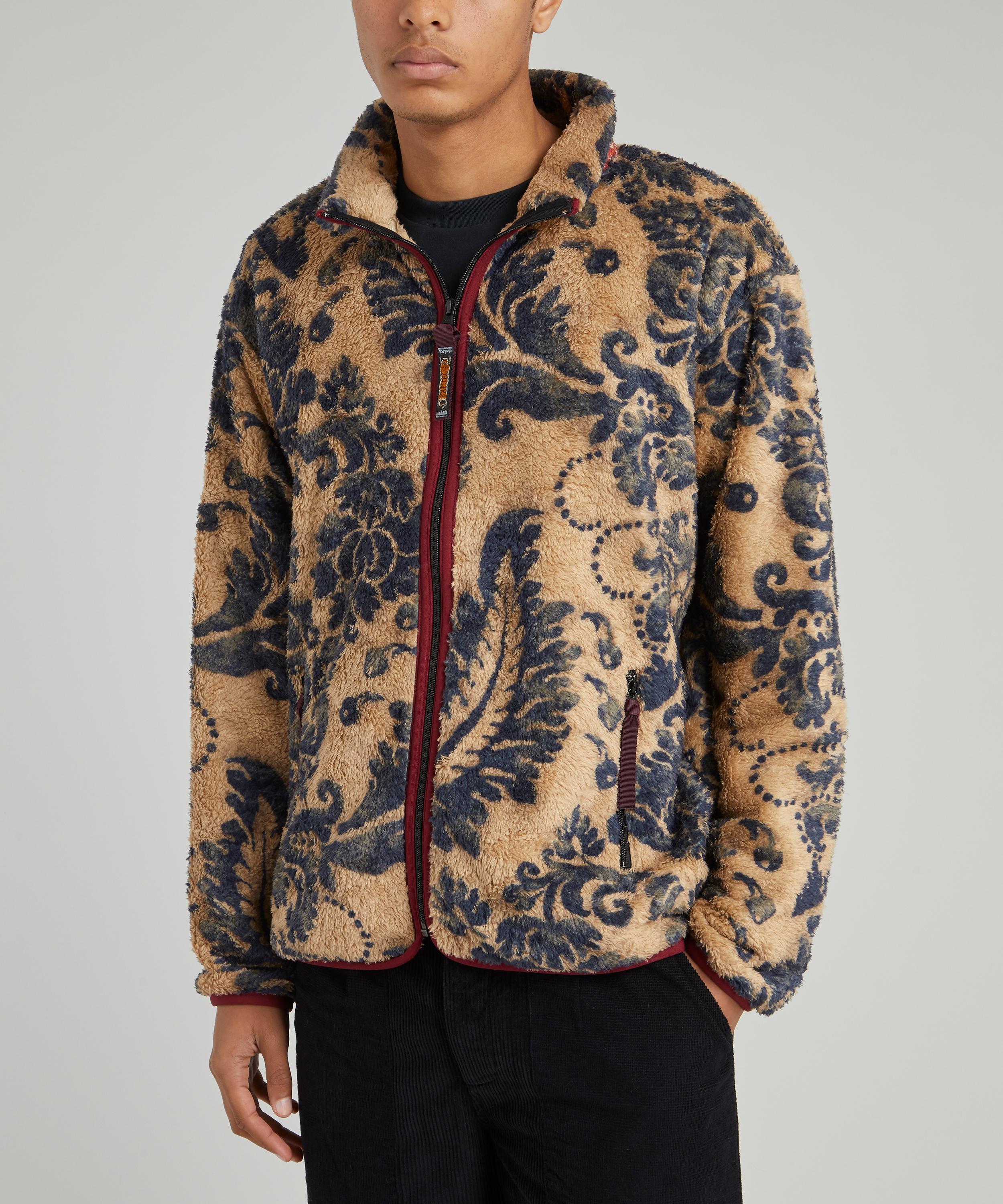 damask fleece zip blouson