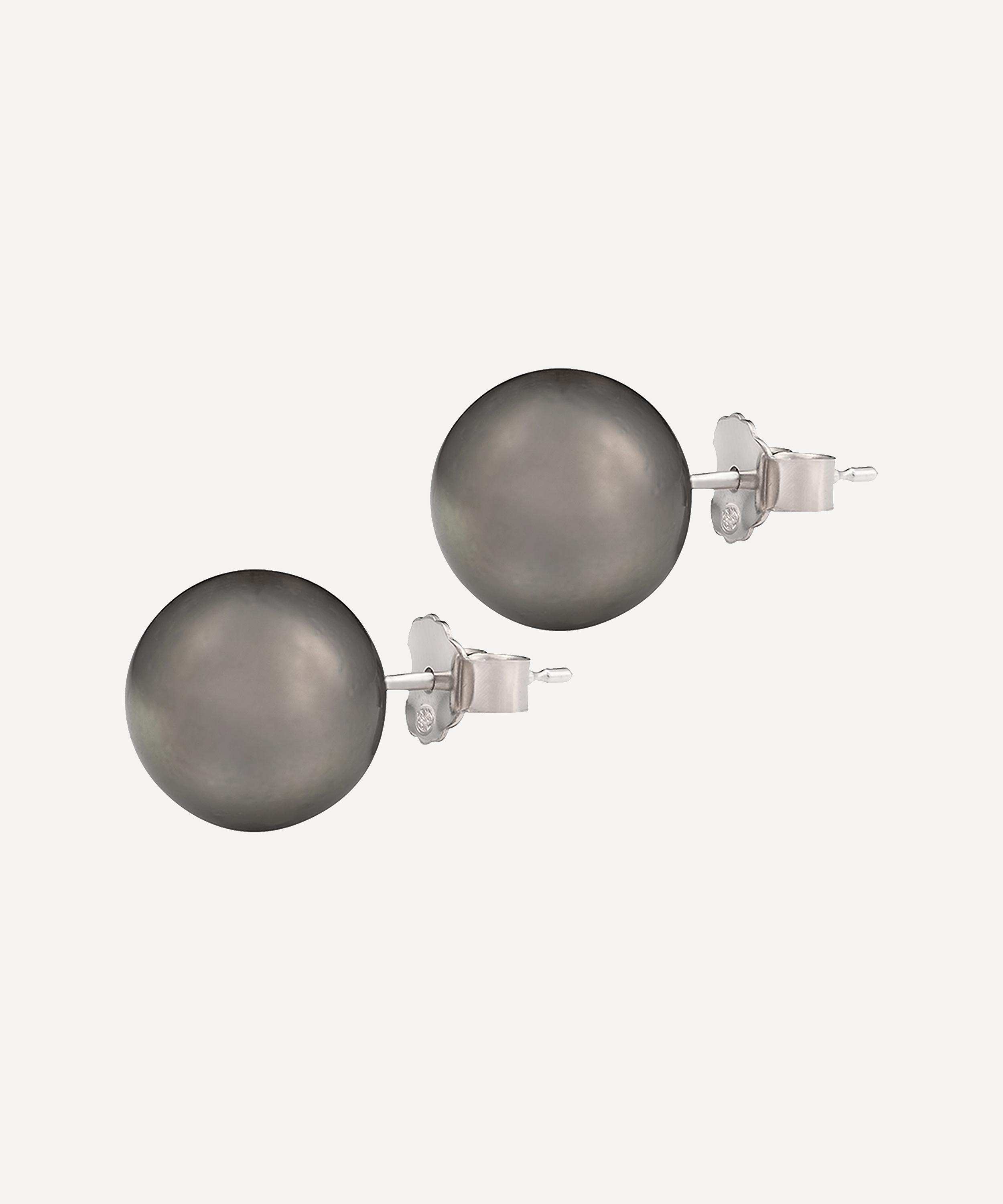 Kojis - 18ct White Gold Tahitian Pearl Stud Earrings image number 0