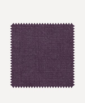 Liberty Interiors - Fabric Swatch - Brinjal Plain Emberton Linen image number 0