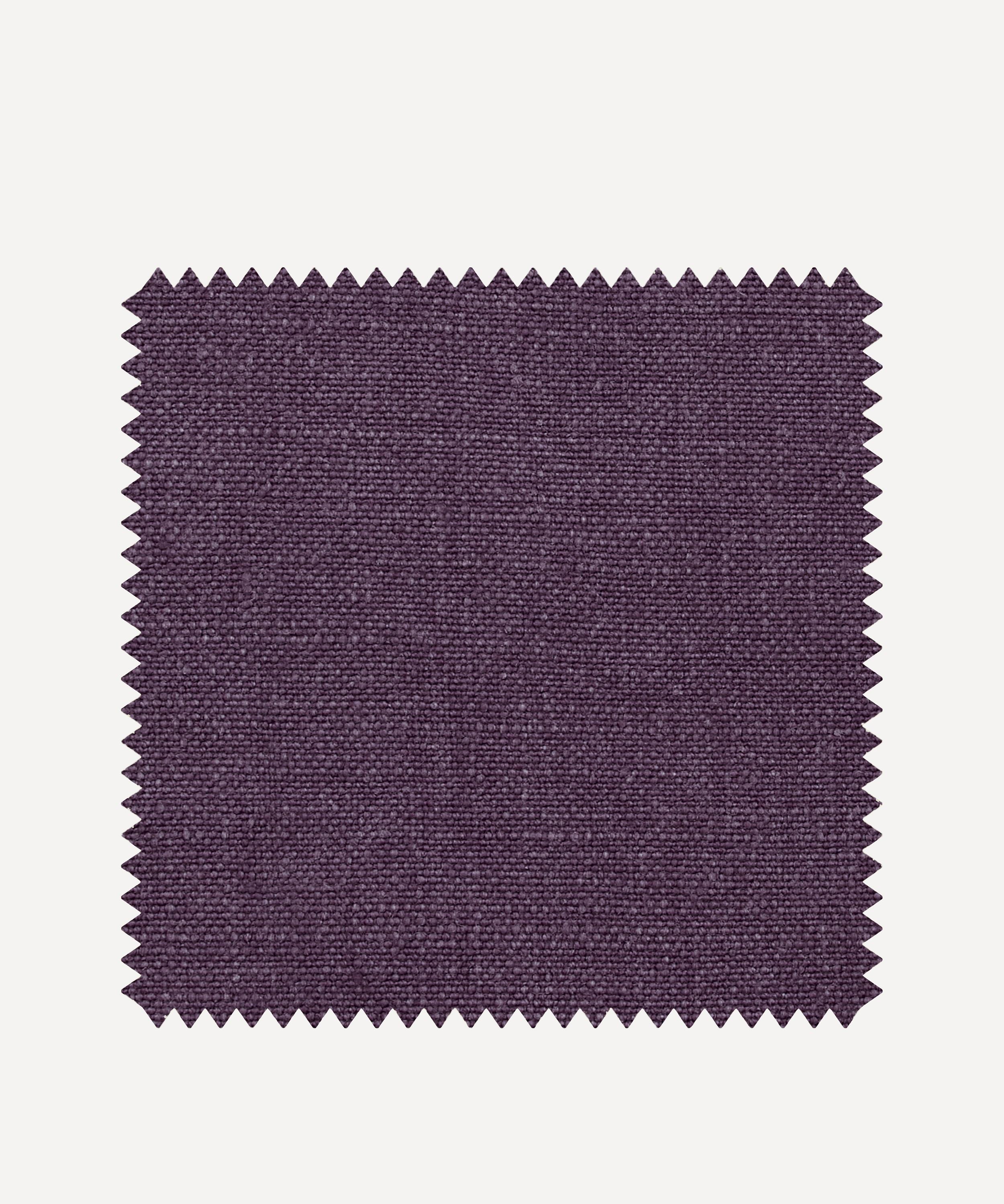 Liberty Interiors - Fabric Swatch - Brinjal Plain Emberton Linen image number 0