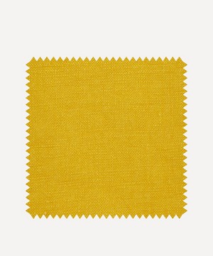 Liberty Interiors - Fabric Swatch - Mustard Plain Emberton Linen image number 0