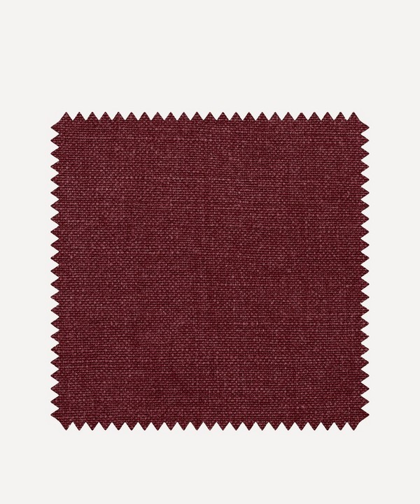 Liberty Interiors - Fabric Swatch - Madder Plain Emberton Linen