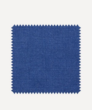 Fabric Swatch - Lapis Plain Emberton Linen