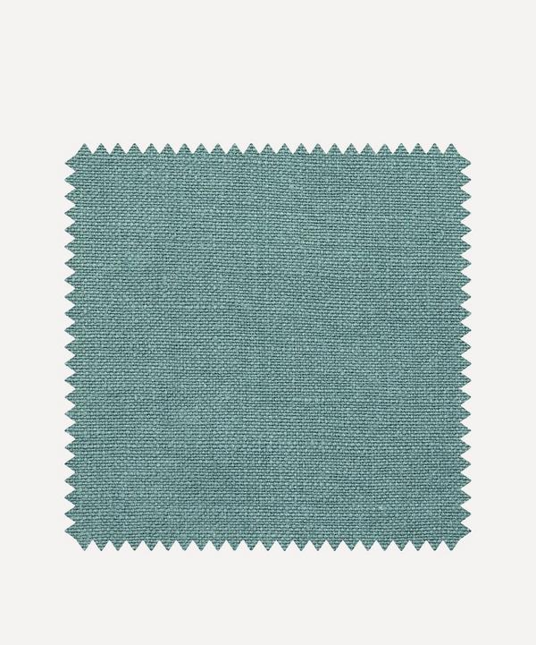 Liberty Interiors - Fabric Swatch - Robin's Egg Plain Emberton Linen image number null