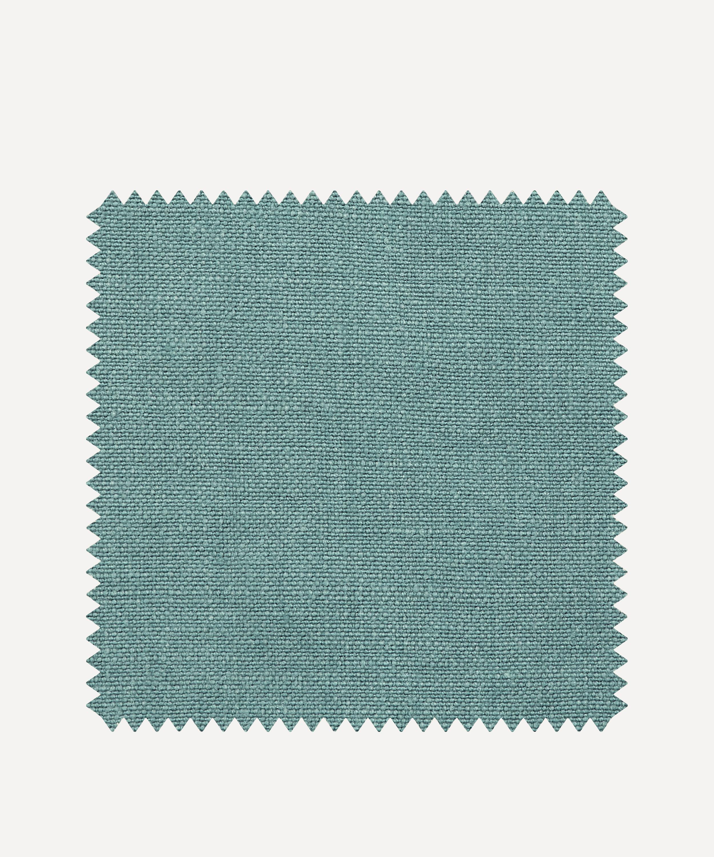 Liberty Interiors - Fabric Swatch - Robin's Egg Plain Emberton Linen image number 0