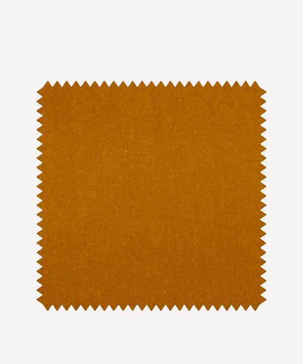 Liberty Interiors - Fabric Swatch - Fennel Plain Cotton Velvet