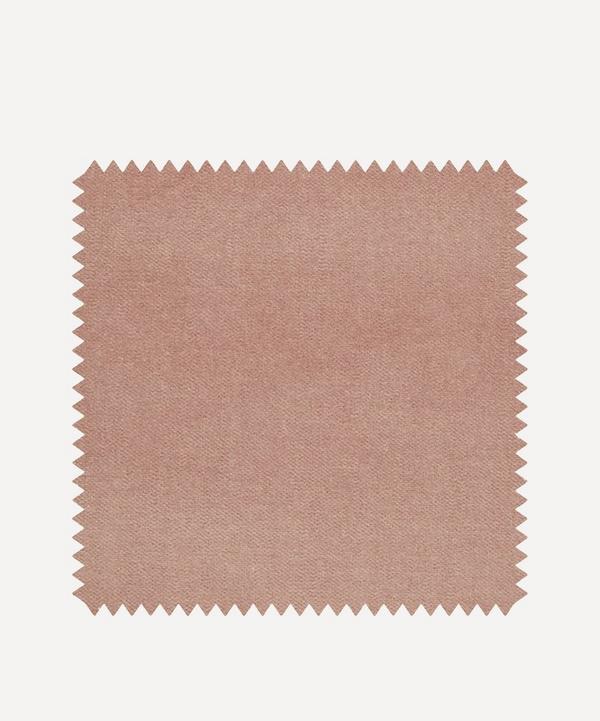Liberty Interiors - Fabric Swatch - Slipper Plain Cotton Velvet image number null