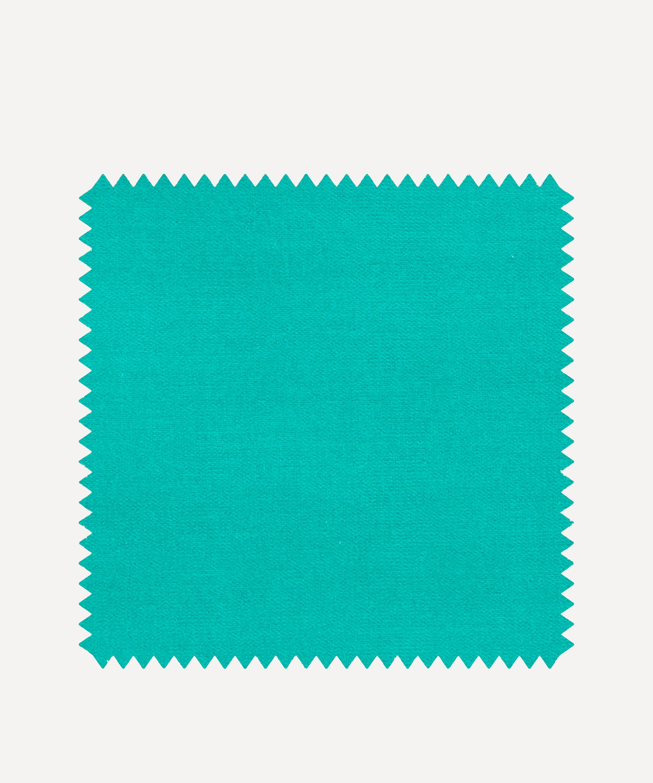 Liberty Interiors - Fabric Swatch - Jadeite Plain Cotton Velvet image number 0