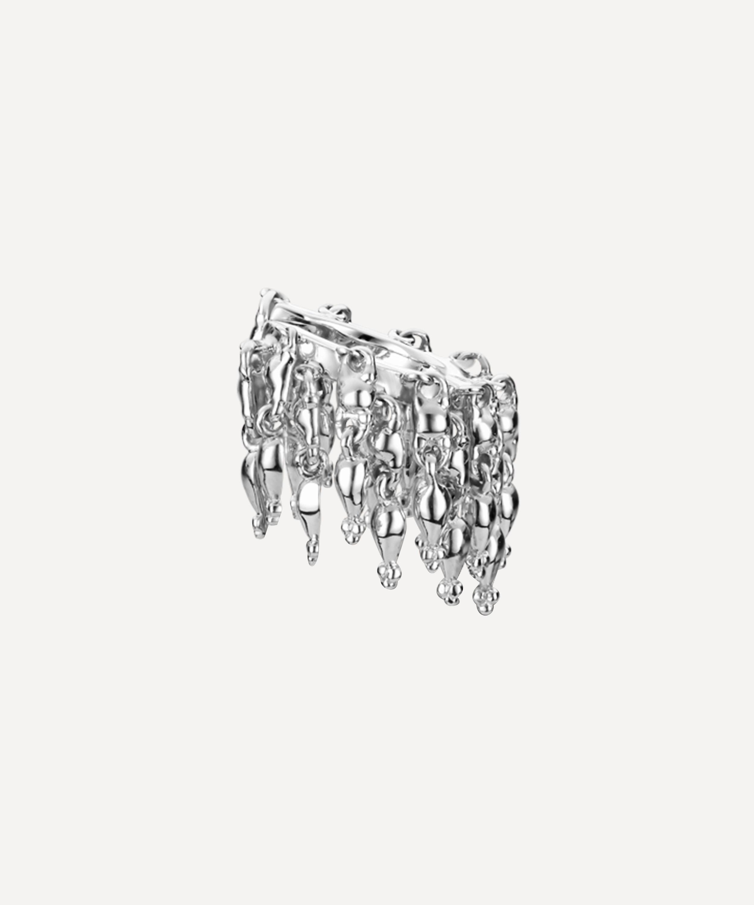 Maria Tash - 14ct 6.5mm Gold Tassel Eternity Hoop Earring image number 0