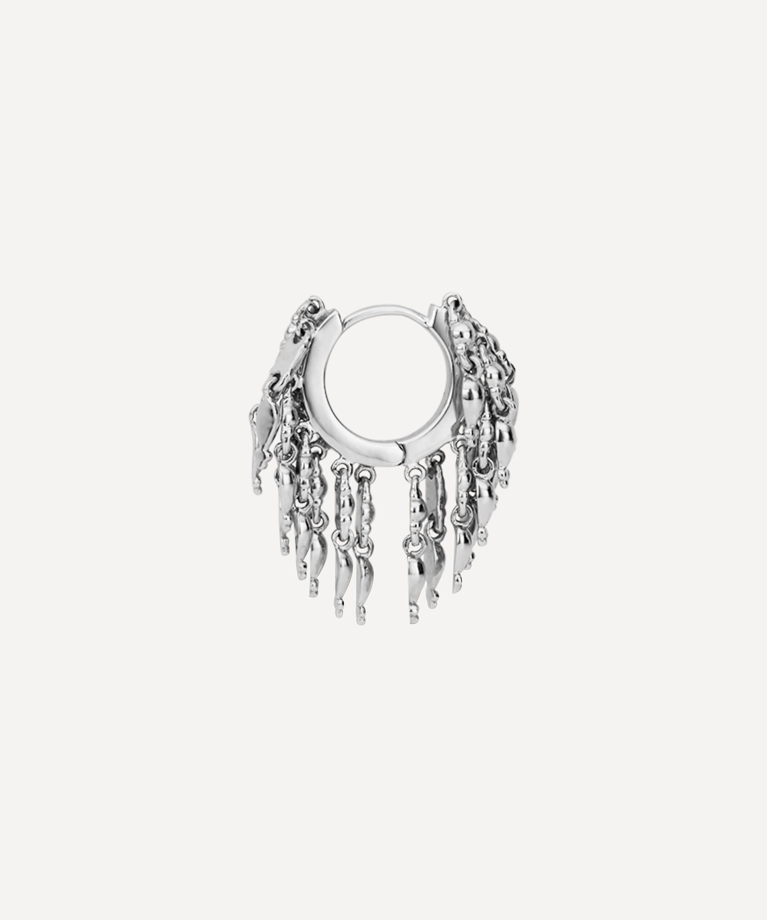 Maria Tash - 14ct 6.5mm Gold Tassel Eternity Hoop Earring image number 1