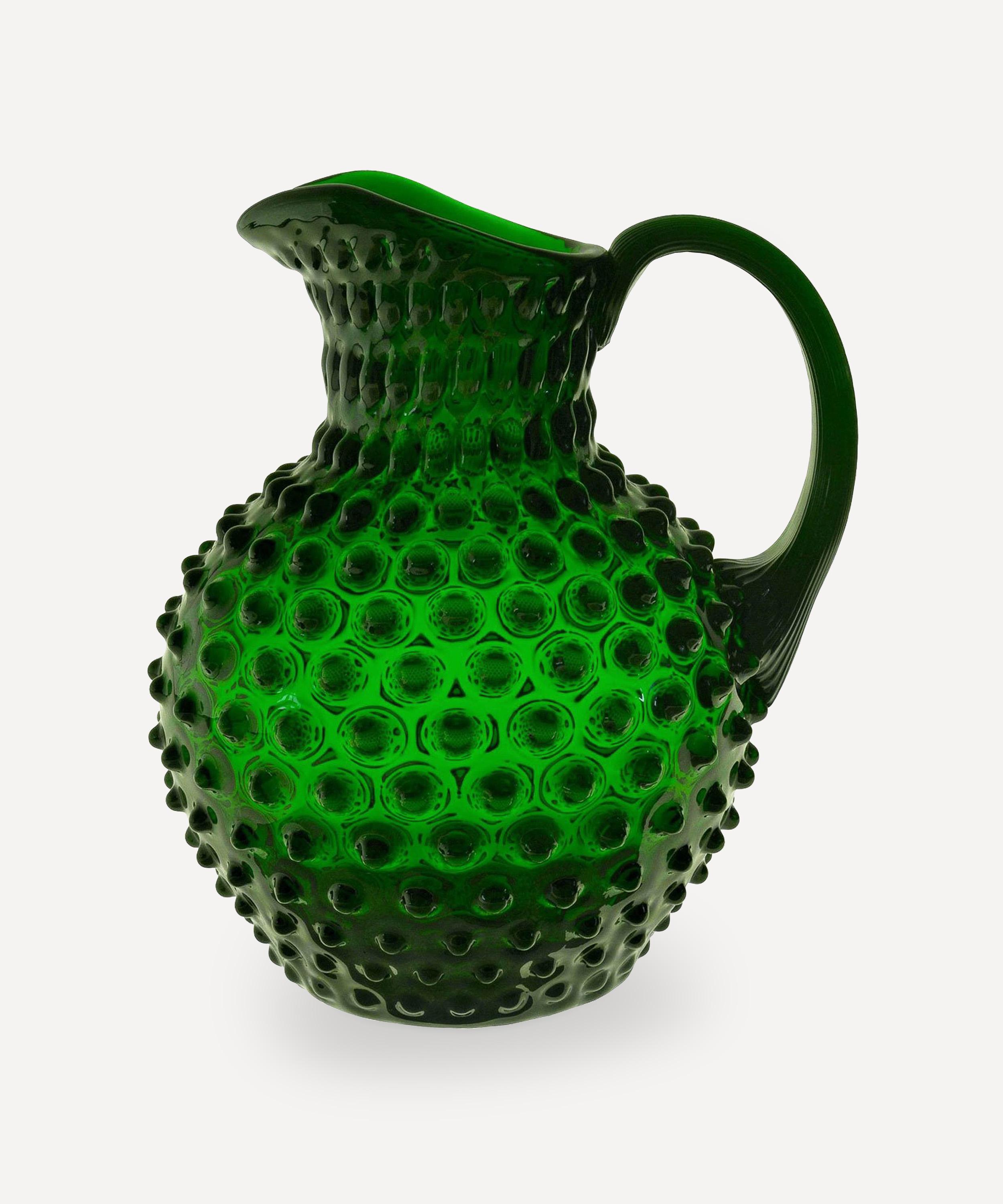 KLIMCHI Hobnail glass tall jug - Orange