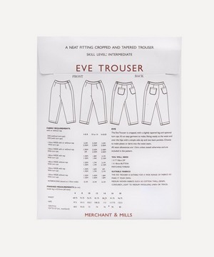 Merchant & Mills - The Eve Trouser Sewing Pattern image number 2