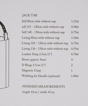 Merchant & Mills - The Jack Tar Bag Sewing Pattern image number 3