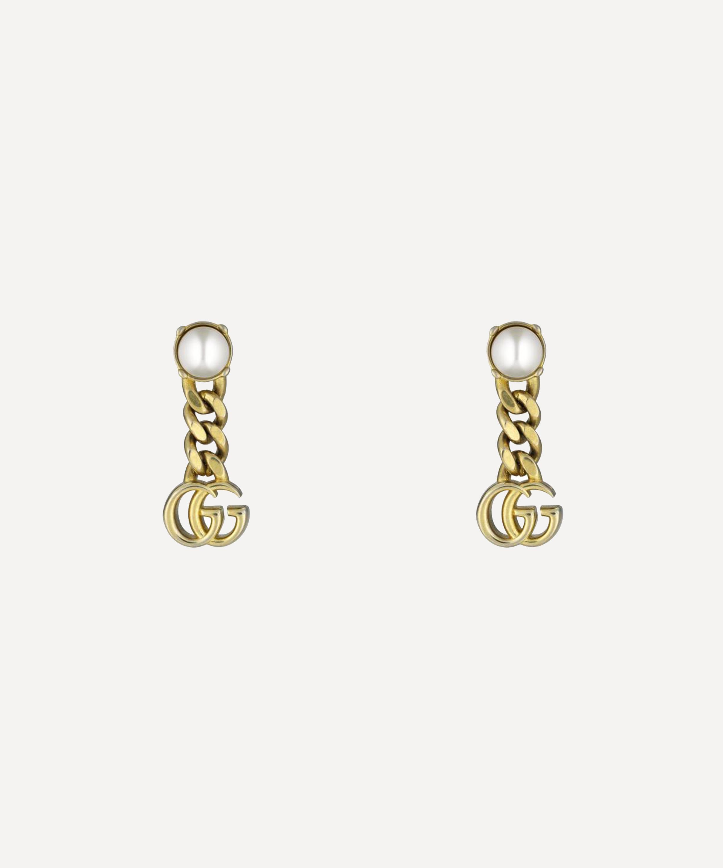 double g pearl earrings