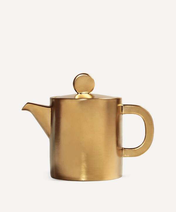 Klevering - Gold-Tone Canniken Teapot image number 0