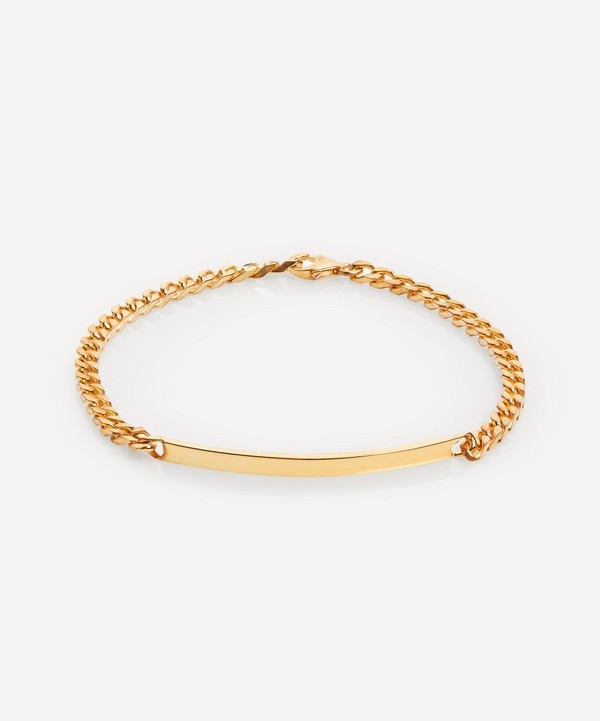 Miansai - Gold Plated Vermeil Silver ID Chain Bracelet image number null