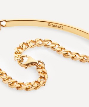 Miansai - Gold Plated Vermeil Silver ID Chain Bracelet image number 2