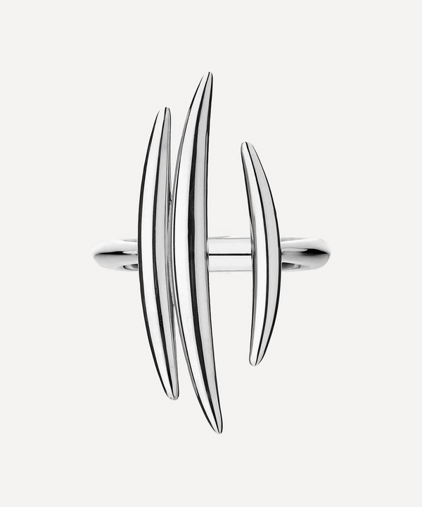Shaun Leane - Silver Quill Triple Bar Ring image number null