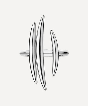 Shaun Leane - Silver Quill Triple Bar Ring image number 0
