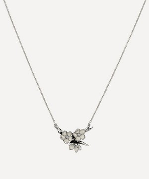Shaun Leane - Cherry Blossom Diamond Flower Posy Pendant Necklace image number 0