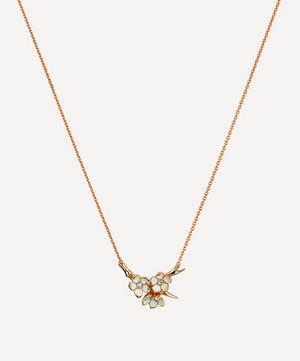 Shaun Leane - Cherry Blossom Diamond Flower Posy Pendant Necklace image number 0