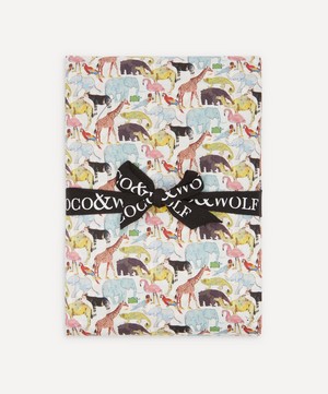 Coco & Wolf - Queue for the Zoo Cot Bed Duvet Cover Set image number 2