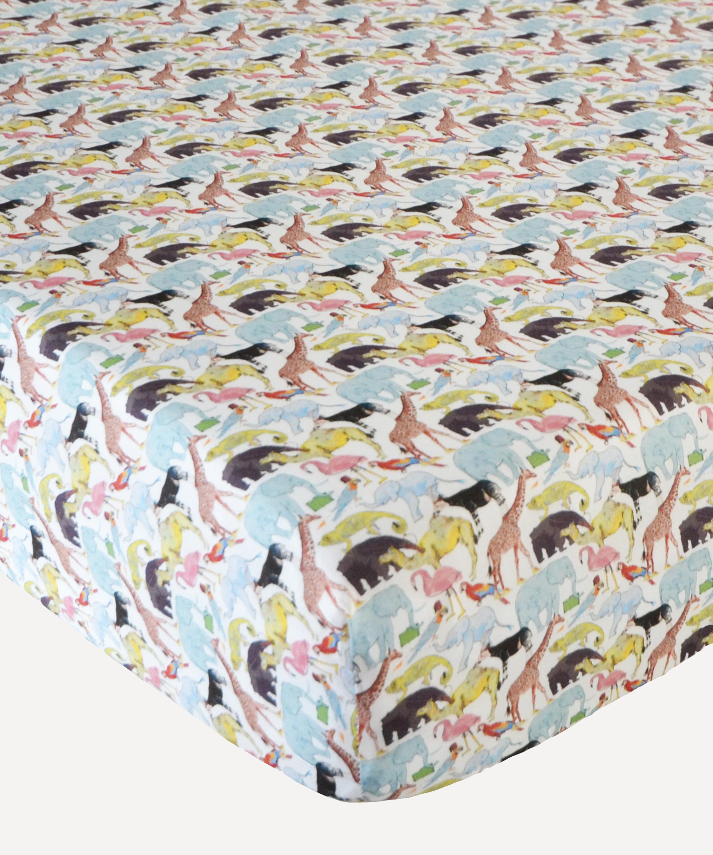 Coco & Wolf - Queue for the Zoo Single Fitted Sheet image number 0