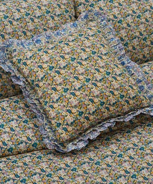 Coco & Wolf - Libby Felicite and Wiltshire Double Ruffle Squared Cushion image number 1