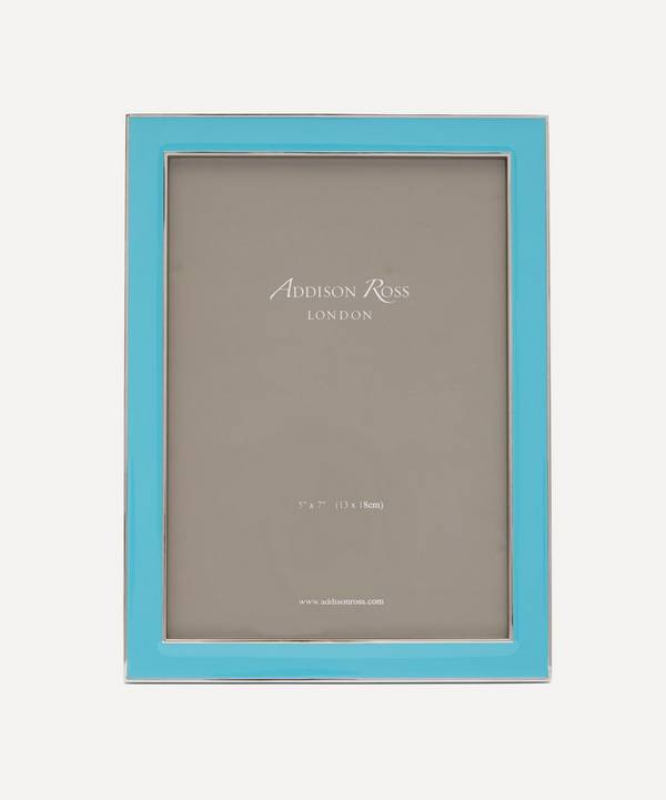 Addison Ross - Aqua Blue Enamel 5x7” Photo Frame