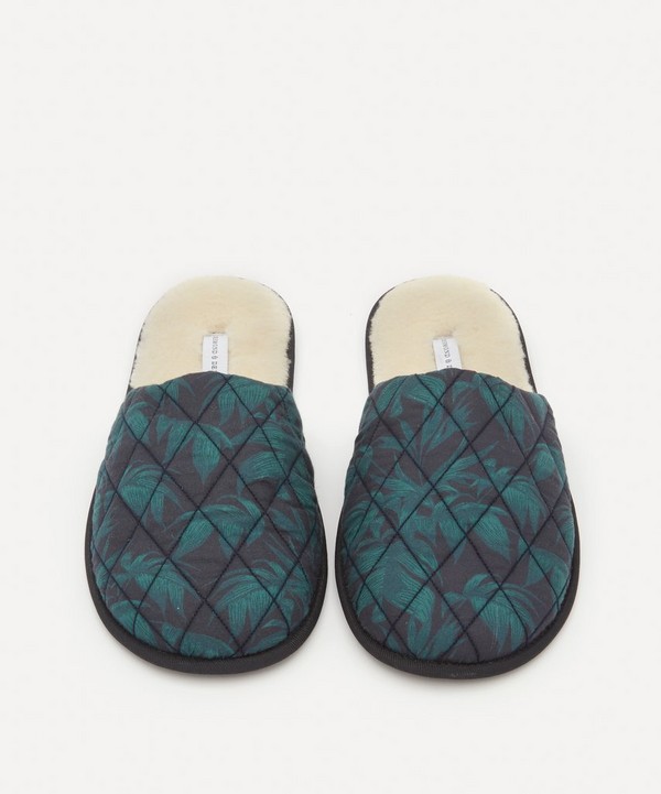 Desmond & Dempsey - Core Byron Leaf Wool Slippers image number 1