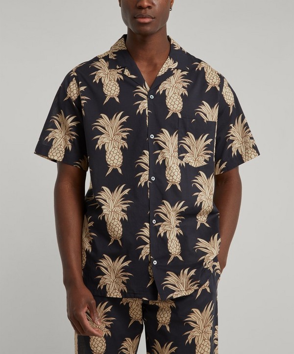 Desmond & Dempsey - Howie Pineapple Cuban Shirt image number 1