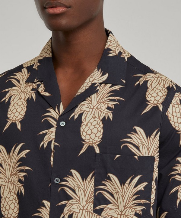 Desmond & Dempsey - Howie Pineapple Cuban Shirt image number 4