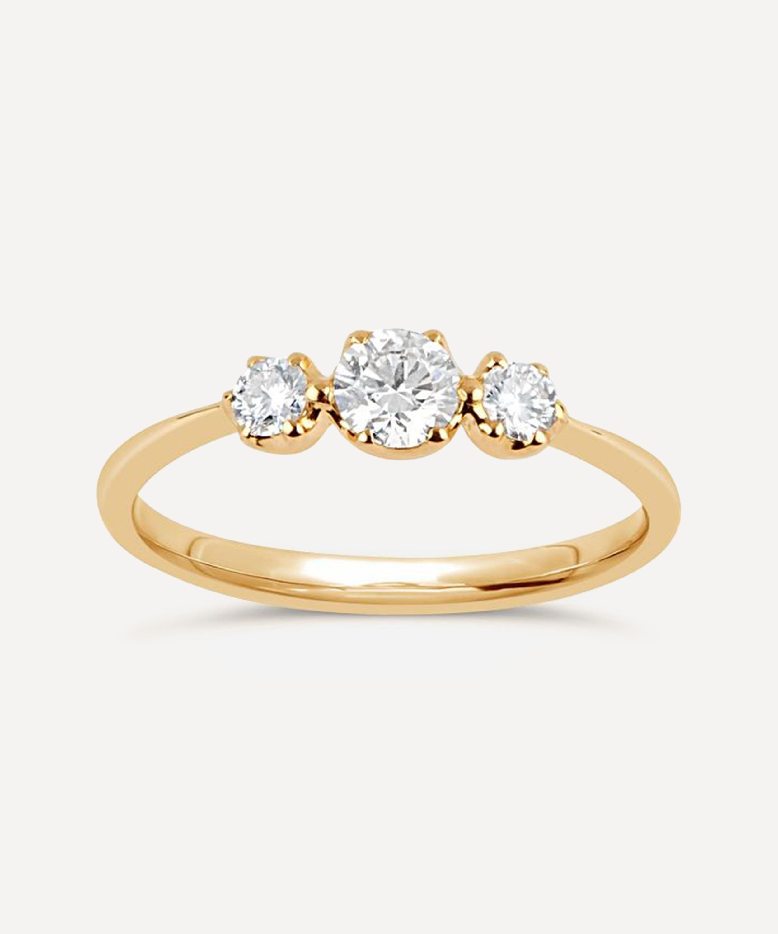 Dinny Hall - Elyhara Small Diamond Trilogy Ring image number 0